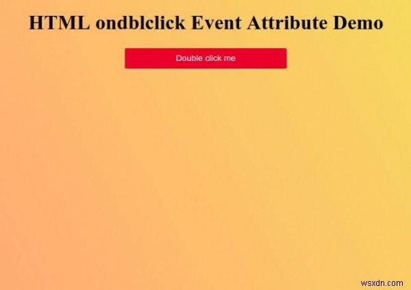 HTML ondblclick 이벤트 속성 