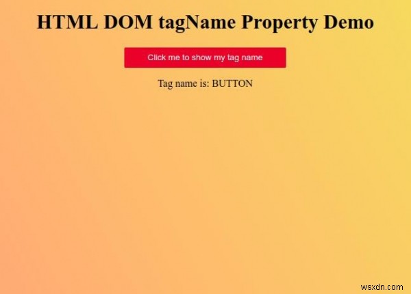 HTML DOM tagName 속성 