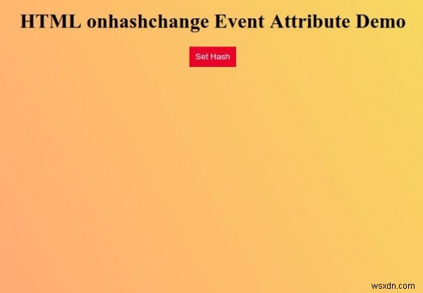 HTML onhashchange 이벤트 속성 