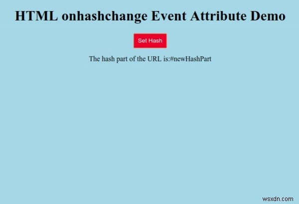 HTML onhashchange 이벤트 속성 