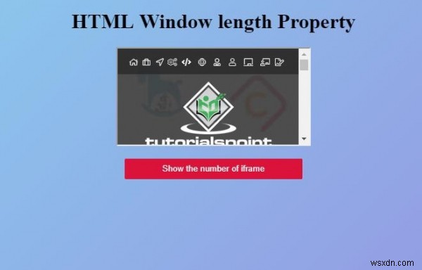 HTML 창 길이 속성