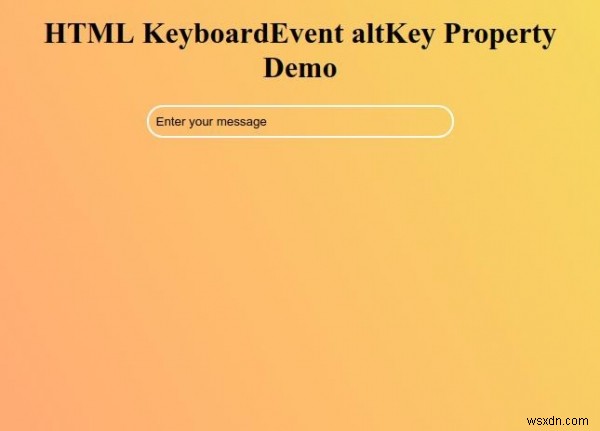 HTML DOM KeyboardEvent altKey 속성 