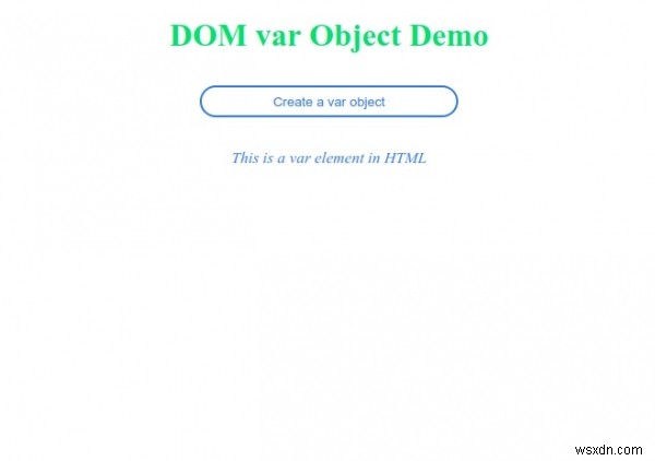 HTML DOM 변수 객체 