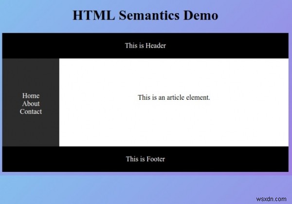 HTML5 의미론 