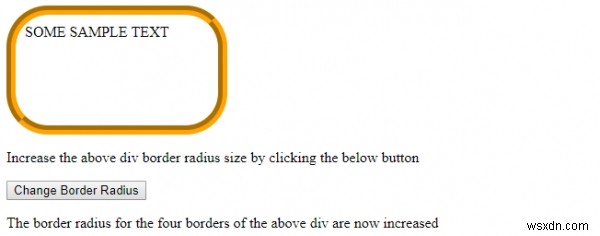 HTML DOM 스타일 borderRadius 속성 