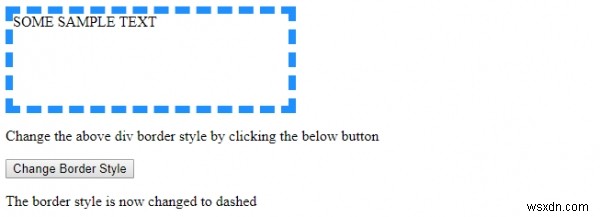 HTML DOM 스타일 borderStyle 속성 