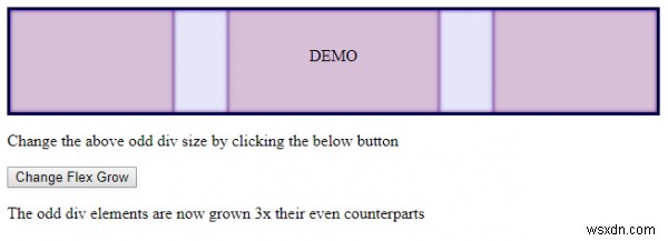 HTML DOM 스타일 flexGrow 속성 