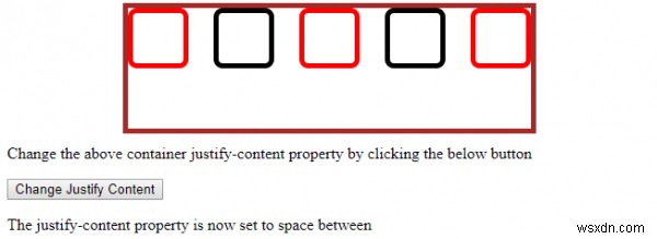 HTML DOM 스타일 justifyContent 속성 