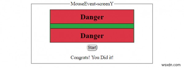 HTML DOM MouseEvent screenY 속성 