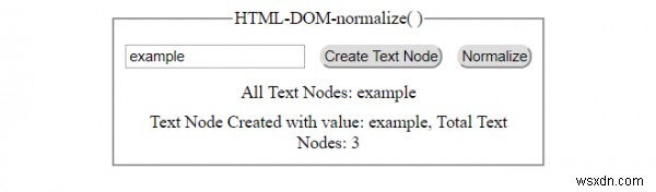 HTML DOM normalize() 메서드 