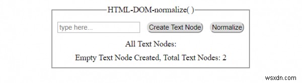 HTML DOM normalize() 메서드 