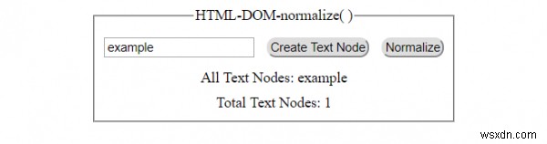 HTML DOM normalize() 메서드 