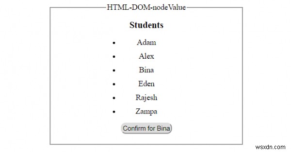 HTML DOM nodeValue 속성 