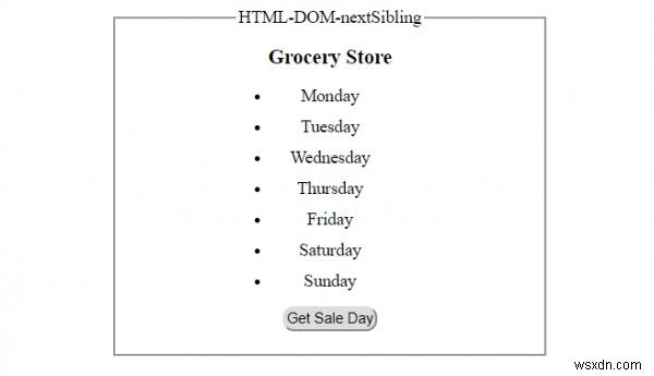 HTML DOM nextSibling 속성 