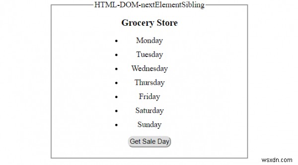 HTML DOM nextElementSibling 속성 