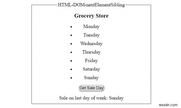 HTML DOM nextElementSibling 속성 