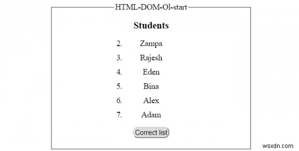 HTML DOM Ol 개체 