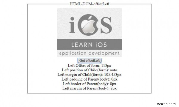 HTML DOM offsetLeft 속성 