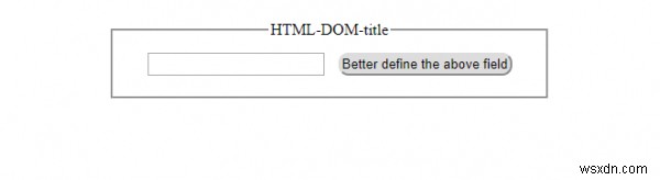 HTML DOM 제목 속성 