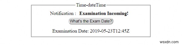 HTML DOM 시간 dateTime 속성 