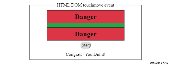 HTML DOM 터치무브 이벤트 