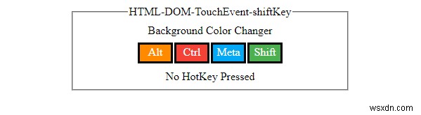 HTML DOM TouchEvent shiftKey 속성 