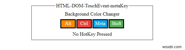 HTML DOM TouchEvent 메타키 속성 