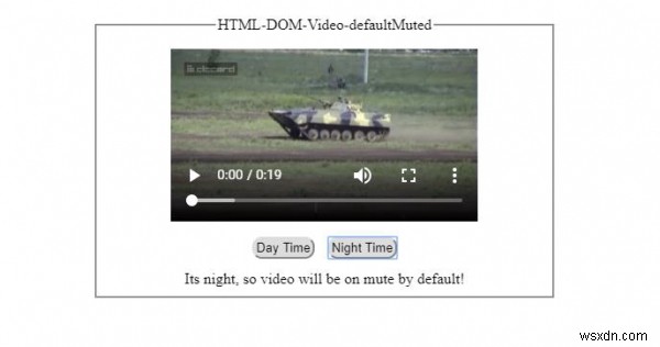 HTML DOM 비디오 defaultMuted 속성 