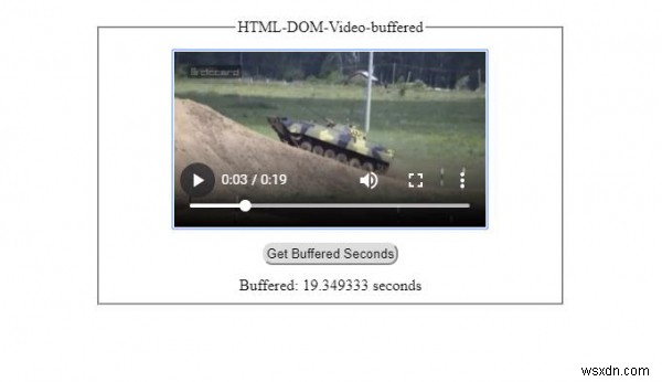 HTML DOM 비디오 버퍼링 속성 