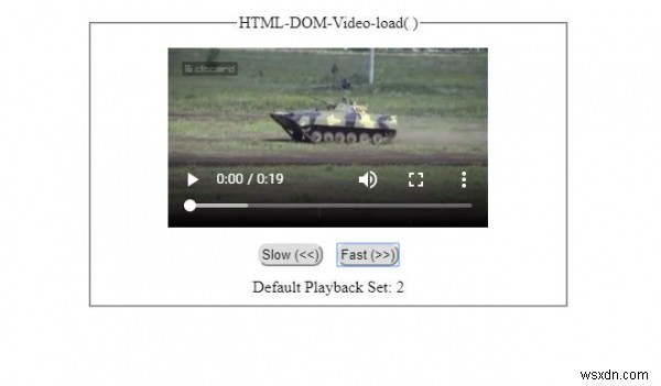HTML DOM 비디오 load( ) 메서드 