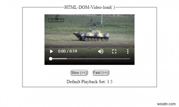 HTML DOM 비디오 load( ) 메서드 