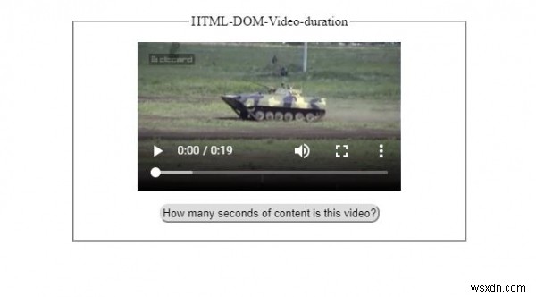 HTML DOM 비디오 재생 시간 속성 