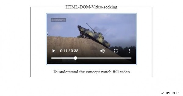 HTML DOM 비디오 검색 속성 