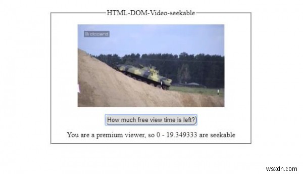 HTML DOM 비디오 탐색 가능 속성 