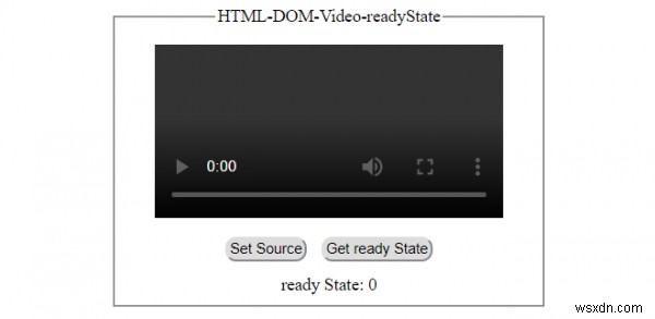 HTML DOM 비디오 readyState 속성 