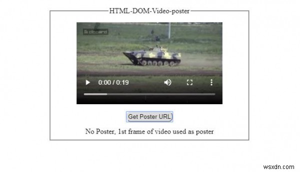HTML DOM 비디오 포스터 속성 