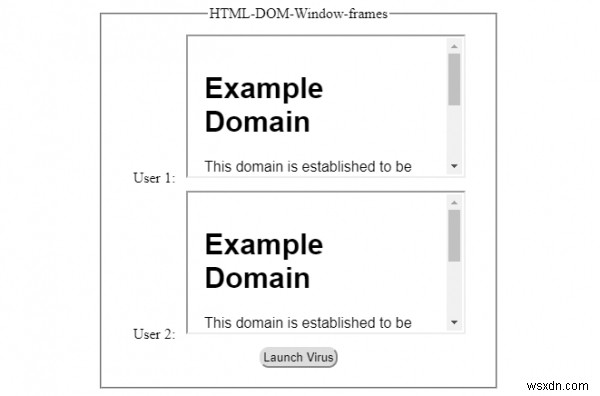 HTML DOM 창 프레임 속성 