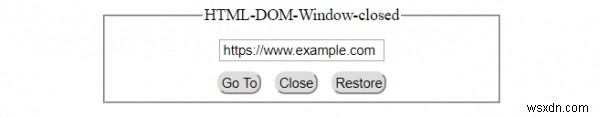 HTML DOM 창 닫힘 속성 