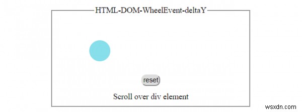 HTML DOM WheelEvent deltaY 속성 