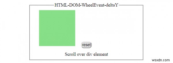 HTML DOM WheelEvent deltaY 속성 