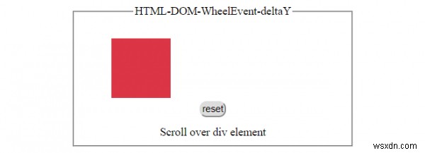 HTML DOM WheelEvent deltaY 속성 