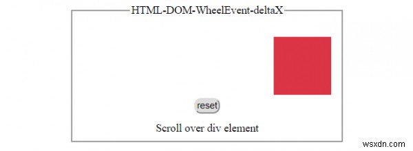 HTML DOM WheelEvent deltaX 속성 