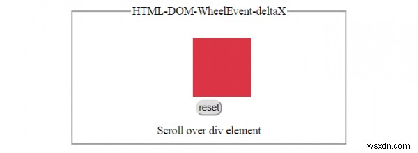 HTML DOM WheelEvent deltaX 속성 