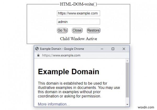 HTML DOM write() 메서드 