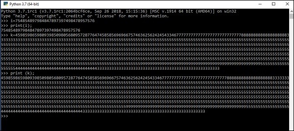 MySQL에서 데이터베이스 행 튜플의 정수에  L  접미사가 있는 이유는 무엇입니까? 