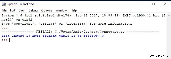 Python에서 MySQL 데이터베이스에 INSERT 후 ID를 어떻게 얻습니까? 