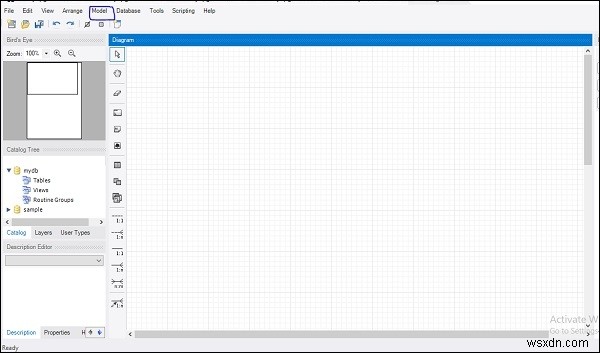 MySQL Workbench를 사용하여 서버에서 데이터베이스의 ER 모델을 얻는 방법은 무엇입니까? 