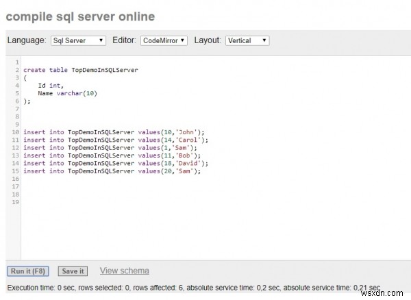 SQL Server에서 MySQL  LIMIT 를 작성하는 방법은 무엇입니까? 