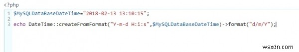 MySQL의 datetime 필드에서 날짜만 추출하여 PHP 변수에 할당하시겠습니까? 