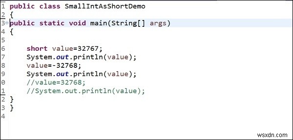 MySQL의 smallint에 해당하는 Java는 무엇입니까? 